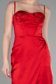 Abendkleid Lang Satin Rot ABU3390