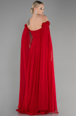 Standesamtkleid Lang Chiffon Rot ABU3462