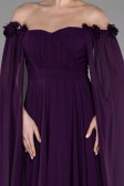 Standesamtkleid Lang Chiffon Violette ABU3462