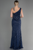 Designer Abendkleid Lang Marineblau ABU3503