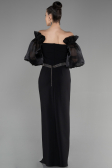 Standesamtkleid Lang Schwarz ABU3508