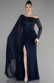 Abendkleid Lang Marineblau ABU3511