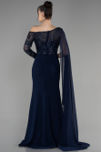 Abendkleid Lang Marineblau ABU3511