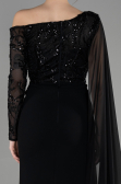 Abendkleid Lang Schwarz ABU3511