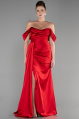 Abschlusskleid Lang Satin Rot ABU3514