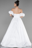 Abendkleid Lang Weiß ABU3547
