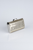 Kästchen-Tasche Metall Gold V645