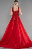 Designer Abendkleid Lang Rot ABU3595