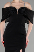 Abendkleid Lang Schwarz ABU3601