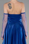 Abendkleid Lang Sächsischblau ABU3604