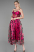Partykleid Midi Fuchsie ABK1967