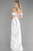 Abendkleid Lang Weiß ABU3611