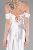 Abendkleid Lang Weiß ABU3611