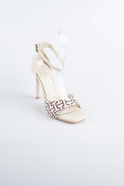 Party-Schuhe Leder Beige AB8004