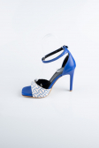 Party-Schuhe Leder Sächsischblau AB8004