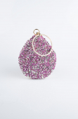 Abendtasche Steinbesetzt Rosa SH833