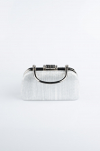 Abendtaschen Laserschnitt Silber SH839