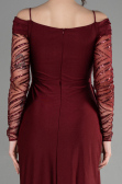 Abendkleid Lang Weinrot ABU3656