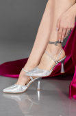 Stiletto Laserschnitt Silber MJ5150