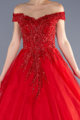 Designer Abendkleid Lang Rot ABU3662
