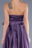 Abendkleid Lang Satin Lavendel ABU3674