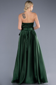 Abendkleid Lang Satin Smaragdgrün ABU3674