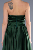Abendkleid Lang Satin Smaragdgrün ABU3674