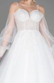 Hochzeitskleider Lang Weiß ABU3704
