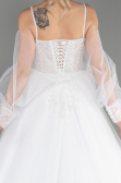 Hochzeitskleider Lang Weiß ABU3704