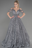 Abendkleid Lang Grau ABU3708