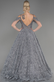 Abendkleid Lang Grau ABU3708