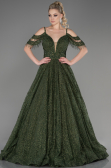 Abendkleid Lang Khaki ABU3708