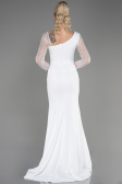Abendkleid Lang Weiß ABU3712