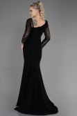 Abendkleid Lang Schwarz ABU3712