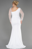Brautkleid In Übergröße Lang Weiß ABU3713