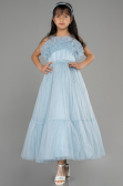 Abendkleid für Kinder Lang Blau ABU3726