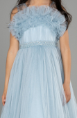 Abendkleid für Kinder Lang Blau ABU3726