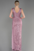 Abendkleid Lang Schuppig Puder ABU3201