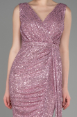 Abendkleid Lang Schuppig Puder ABU3201