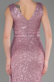 Abendkleid Lang Schuppig Puder ABU3201