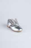 Kinderschuhe Lackleder Silber MJ4001