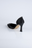 Stiletto Satin Schwarz MJ8008