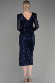 Partykleid Midi Marineblau ABK1808