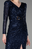Partykleid Midi Marineblau ABK1808