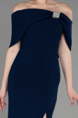 Abendkleid Lang Marineblau ABU3775