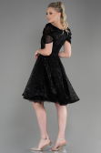 Abendkleid Kurz Schwarz ABK2001