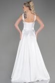 Abendkleid Lang Weiß ABU3751