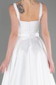 Abendkleid Lang Weiß ABU3751