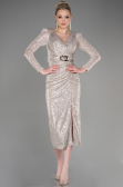 Partykleid Midi Nerzbraun ABK1808