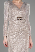 Partykleid Midi Nerzbraun ABK1808